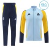 Real Madrid Gray Version Ensemble Vestes d'Entraînement 2024-25 Pour Enfant